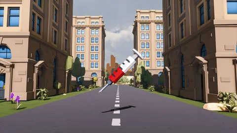 3D render and low poly Graphic resources for sustainable development goals .. Stock Illustration