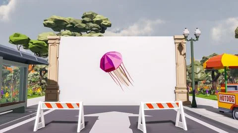 3D render and low poly Graphic resources for sustainable development goals .. Stock Illustration