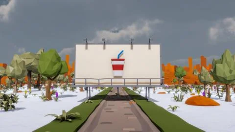 3D render and low poly Graphic resources for sustainable development goals .. イラスト素材