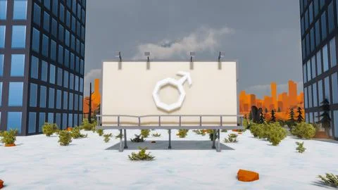 3D render and low poly Graphic resources for sustainable development goals .. Stockillustratie