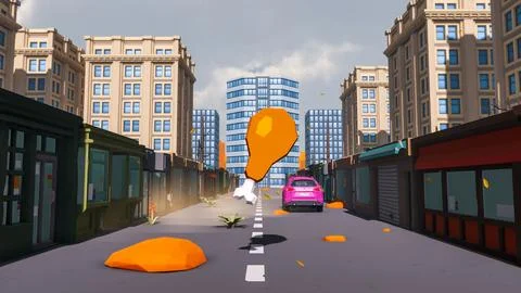 3D render and low poly Graphic resources for sustainable development goals .. Stockillustratie