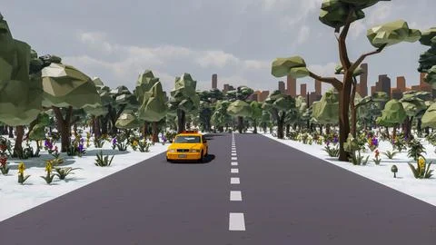 3D render and low poly Graphic resources for sustainable development goals .. イラスト素材