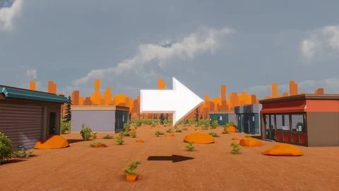 3D render and low poly Graphic resources for sustainable development goals .. Illustrazione stock
