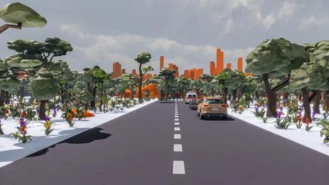 3D render and low poly Graphic resources for sustainable development goals .. イラスト素材