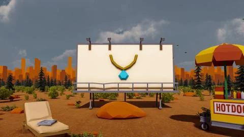 3D render and low poly Graphic resources for sustainable development goals .. イラスト素材