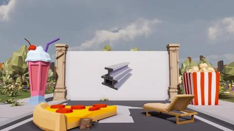 3D render and low poly Graphic resources for sustainable development goals .. イラスト素材