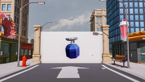 3D render and low poly Graphic resources for sustainable development goals .. Illustrazione stock