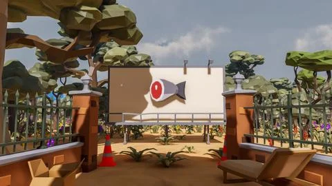 3D render and low poly Graphic resources for sustainable development goals .. Illustrazione stock