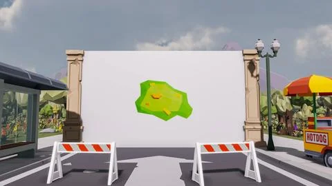 3D render and low poly Graphic resources for sustainable development goals .. Stock Illustration