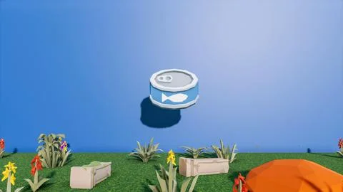 3D render and low poly Graphic resources for sustainable development goals .. Illustrazione stock