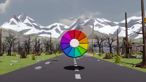 3D render and low poly Graphic resources for sustainable development goals .. Stockillustratie