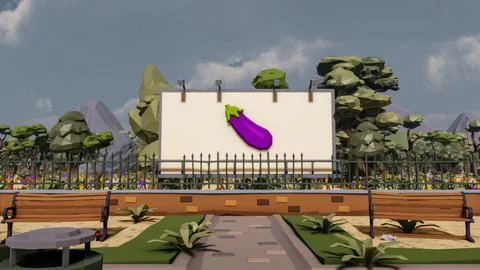 3D render and low poly Graphic resources for sustainable development goals .. イラスト素材