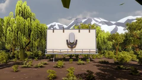 3D render and low poly Graphic resources for sustainable development goals .. Illustrazione stock