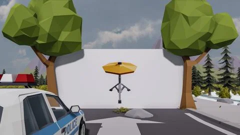 3D render and low poly Graphic resources for sustainable development goals .. Illustrazione stock