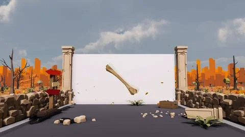 3D render and low poly Graphic resources for sustainable development goals .. Stock Illustration