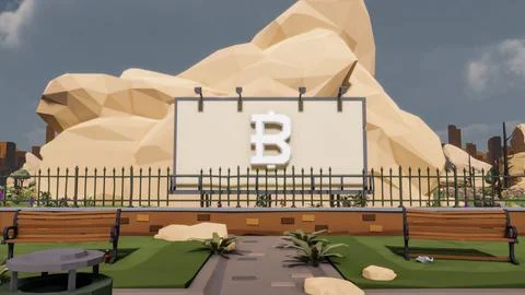3D render and low poly Graphic resources for sustainable development goals .. Illustrazione stock