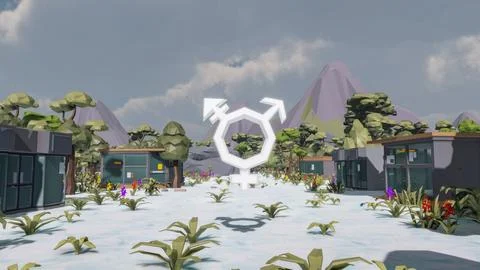 3D render and low poly Graphic resources for sustainable development goals .. Stock Illustration