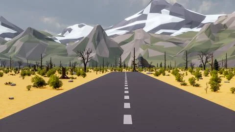 3D render and low poly Graphic resources for sustainable development goals .. Illustrazione stock