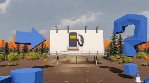 3D render and low poly Graphic resources for sustainable development goals .. Illustrazione stock
