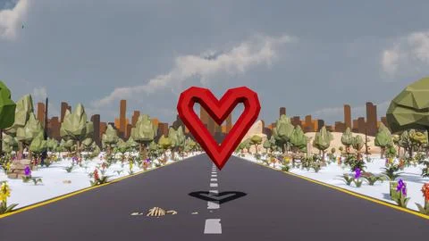3D render and low poly Graphic resources for sustainable development goals .. イラスト素材
