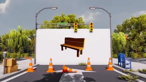 3D render and low poly Graphic resources for sustainable development goals .. イラスト素材