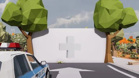 3D render and low poly Graphic resources for sustainable development goals .. Stock Illustration