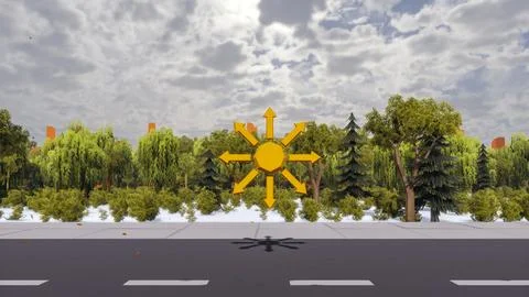 3D render and low poly Graphic resources for sustainable development goals .. Stock Illustration