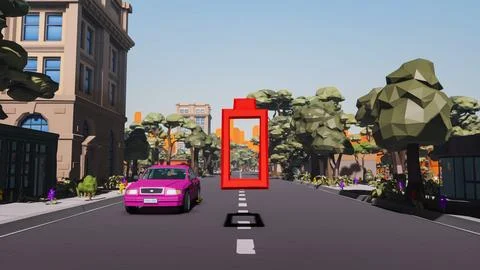 3D render and low poly Graphic resources for sustainable development goals .. Stock Illustration