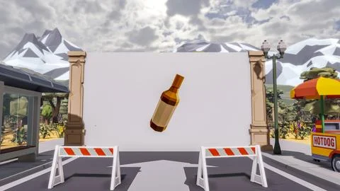 3D render and low poly Graphic resources for sustainable development goals .. Stock Illustration