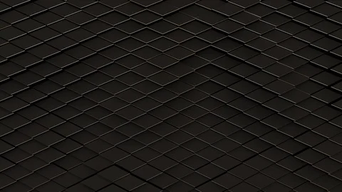 3d render animation, abstract rhombs geometric surface with backlit Stock Footage 127497273