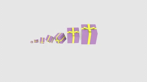 3d render animation Christmas gift box flying moving Merry Christmas holida.. Stock Footage 303980478