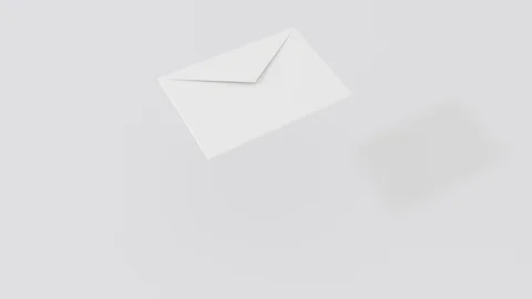 3D render animation of envelope with change color. 4k loop footage. Stock Footage 106429484