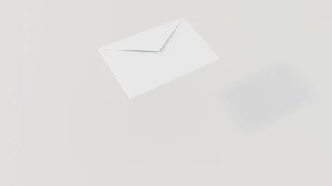 3D render animation of envelope with change color. 4k loop footage. Stock Footage 106429514