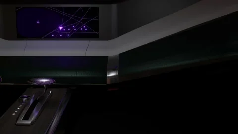 3D render animation of a futuristic car interior. Stock Footage 130821051