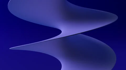 3d render animation of a helix spiral shape rotating. Hypnotic calming concept. Video stock 150711677