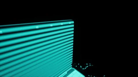 3d render animation of holographic robot hands typing on laptop. Ai programm Stock Footage 246677991