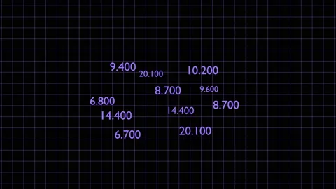 3d render animation increasing figures Stock Footage 168259593