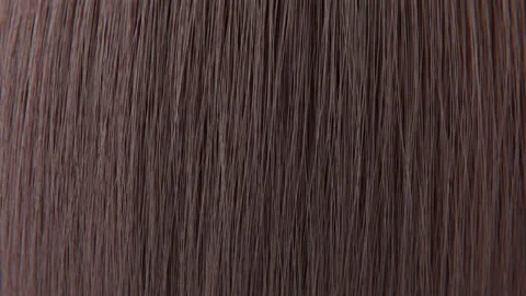 3D render animation long female hair spinning hairless seamless loop. FULLHD Stock Footage 242533184