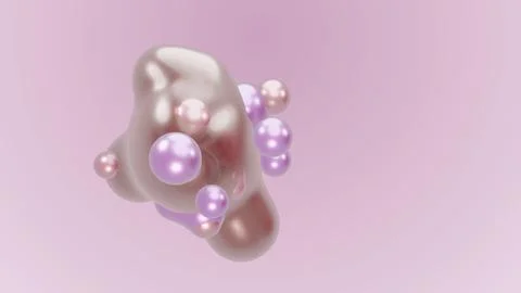 3D render animation motion design presentation background wallpaper metasphere Illustrazione stock