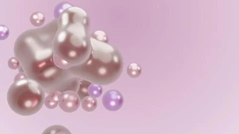 3D render animation motion design presentation background wallpaper metasphere Stock Illustration