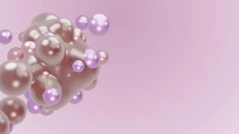 3D render animation motion design presentation background wallpaper metasphere Illustrazione stock