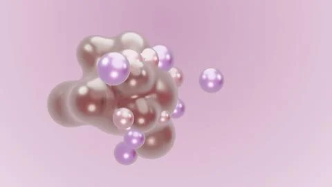 3D render animation motion design presentation background wallpaper metasphere Stock Illustration
