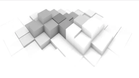 3D render animation of rhombic pattern Stock Footage 280576693