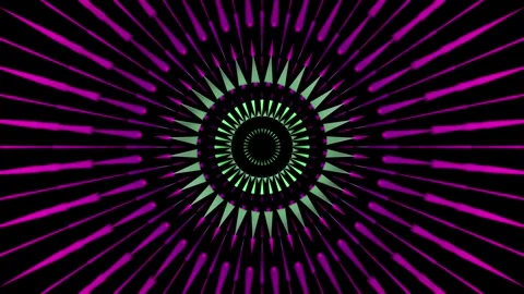 3d render animation Rotating And Expanding Round Circles Video mandala ornaments Stock Footage 302988471