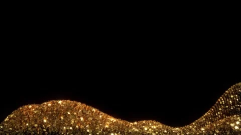 3d render animation. Side view of many stars shining on a black background  Stock Footage 274966666