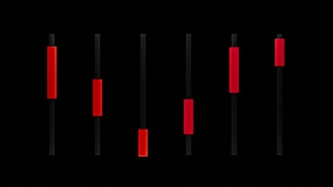 3D render animation of trading icon moving up and down alternately Stock Footage 329623111