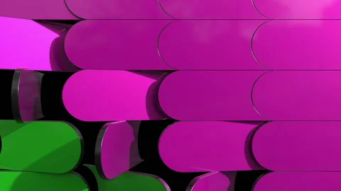 3D render animation of trendy geometric background. Looped motion. Stock Footage 138216739