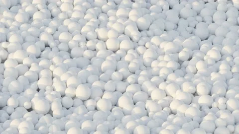 3D render animation with whitebubbles moving. Nice 3d spheres with reflection. Stock Footage 209507731