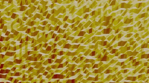 3d render animation yellow orange geometric background Stock Footage 167162927