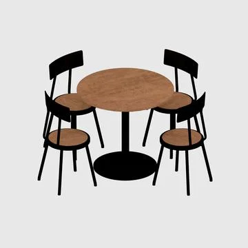 3d render armchair sofa table イラスト素材